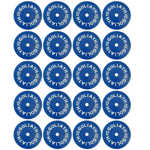Goliath Calibrated 20kg Plates set - 400kg Pack - (10 PAIRS)