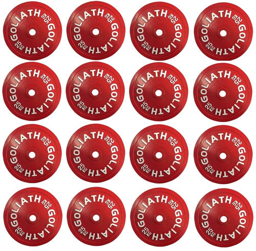 Goliath Calibrated 25kg Plates Set - 400kg Pack - (8 PAIRS)
